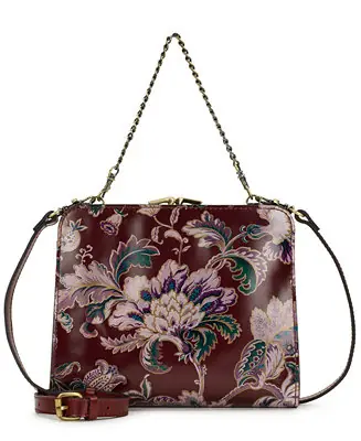Evangeline Small Leather Kisslock Frame Crossbody Bag Discount