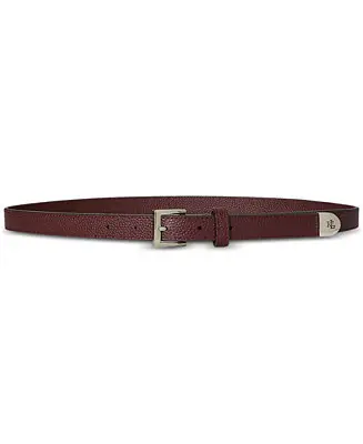 Pebbled Leather Skinny Belt Limited Edition