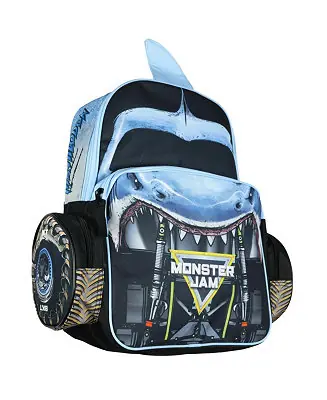 Latest Backpack Megalodon Predator Truck Grill 3D Character School Book Bag