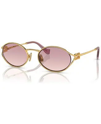 Authentic Women's Oval Metal Sunglasses, MU52YS
