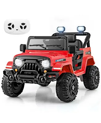 12V Kids Ride on Truck Car with Remote Control Threaded Wheels and 3 Speeds Hassle-Free Returns