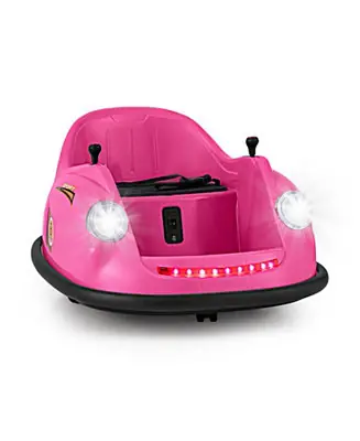 12V Electric Kids Ride on Bumper Car Battery Powered Bumping Car with Remote Control-Pink Clearance