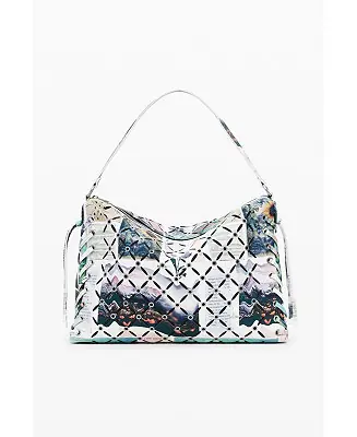 Instant Buy Women's Medium Collage perforated crossbody bag