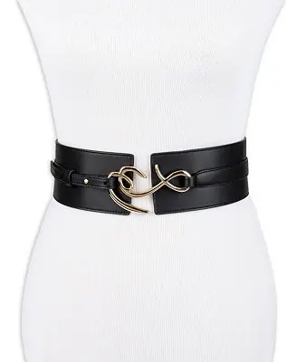 Super Sale Women's Corset Wide Waist SE Hook Logo Buckle Belt