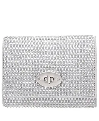 While Supplies Last Large Crystal Encrusted Flap Crossbody Bag