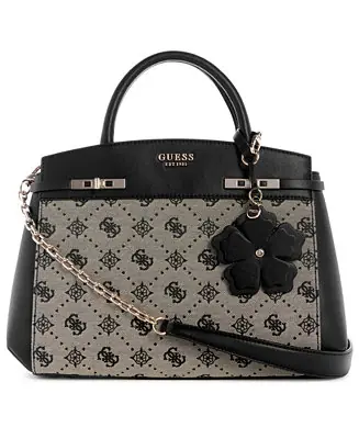 Fast Shipping Melinda Logo Medium Tri Comp Satchel Bag