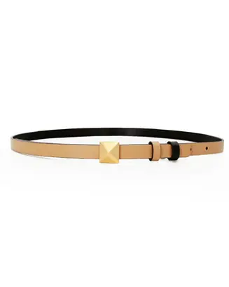 New Arrival Cleopatra Pyramid Stud Leather Belt