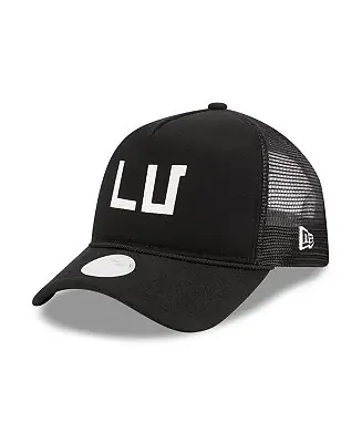 Women's Black Las Vegas Raiders McGee Trucker 9FORTY Adjustable Hat Exclusive Offer