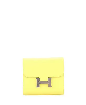 Secure Checkout Pre-Owned HERMES Compact Constance Wallet Epsom