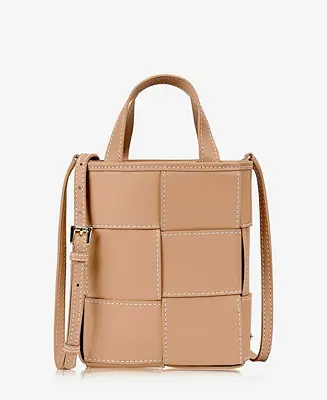 Fan Favorite Chloe Handwoven Calfskin Leather Mini Shopper Bag