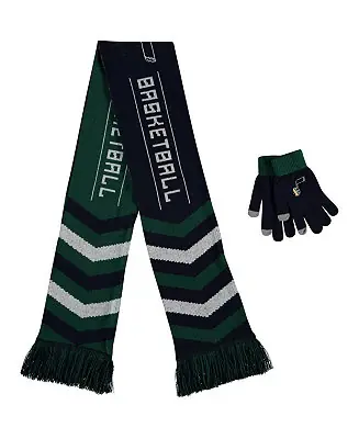 Express Delivery Men's and Women's Navy Utah Jazz Glove and Scarf Combo Set