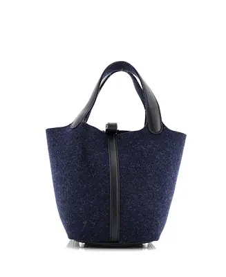 One Day Deal PM Picotin Lock Bag Felt with Leather