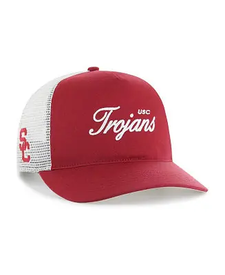 Fast Shipping Men's and Women's Cardinal USC Trojans Contemporary Basics Foundation Trucker Hitch Adjustable Hat