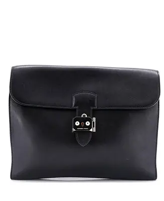 Pre-Owned Hermes 29 Sac a Depeches Messenger Bag Evergrain Today Only