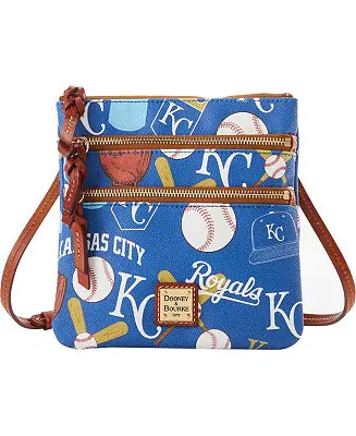 Women's Kansas City Royals Game Day Triple Zip Crossbody Purse Shop Now
