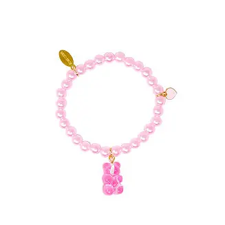 Girls Pink Gummy Bear Fashion Bead Bracelet Flash Sale