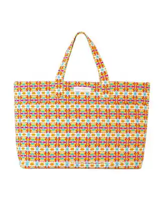 Patterned Quilted Tote Bag Free Shipping