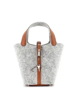 Grab Now PM Picotin Lock Bag Felt with Leather