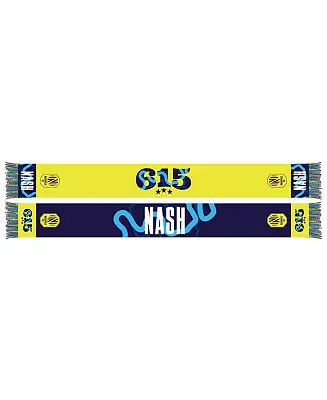 Men's and Women's Yellow Nashville SC 2024 Jersey Hook Scarf Instant Buy