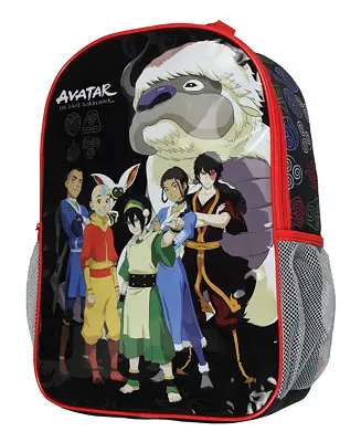 17" Backpack Aang Zuko Katara Toph Appa Character School Book Bag While Supplies Last