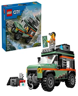City Off-Road 4 x 4 Mountain Truck Building Toy 60447, 221 Pieces Trusted Brand