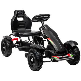 Kids Pedal Go Kart W/ Adjustable Seat, Rubber Wheels, Place Order