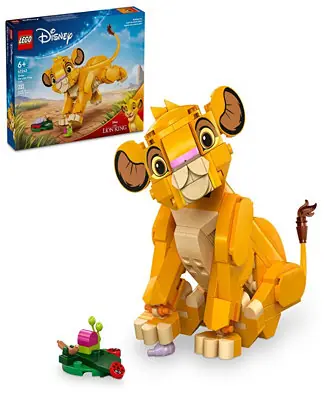 One Day Deal Disney Simba The Lion King Cub Toy 43243 Building Set, 222 Pieces