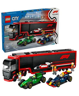 City F1 Truck with RB20 and AMR24 F1 Car Toys 60445, 1086 Pieces Worldwide Shipping