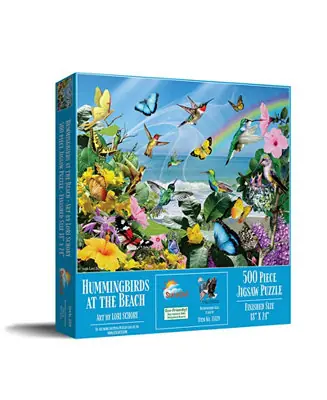 Last Chance Hummingbirds at the Beach 500 piece Jigsaw Puzzle for Adults