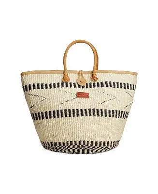 Price Cut Balance Point Handwoven Straw Sisal Basket Tote Bag