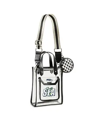 Buy Online Seattle Seahawks Clear Stadium Coin Pouch with Crossbody Purse