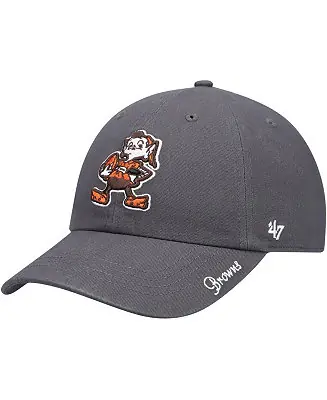 Today Only Women's '47 Charcoal Cleveland Browns Miata Clean Up Legacy Adjustable Hat