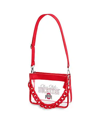 Ohio State Buckeyes Plastic Chain Mini Crossbody Handbag Hassle-Free Returns