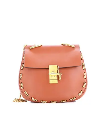 Small Drew Crossbody Bag Chain Embellished Leather Time-Limited