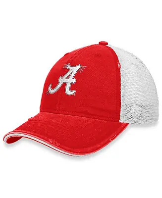 Flash Sale Women's Crimson, White Alabama Crimson Tide Radiant Trucker Snapback Hat
