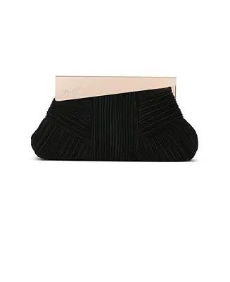Woman's Millie Signature Frame Mini Pleated Satin Pouch Get Yours