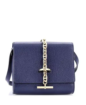 Editor’s Pick Pre-Owned HermesChaine d'Ancre Compact Wallet on Strap Chevre Mysore
