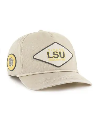 Free Shipping Men's and Women's Cream LSU Tigers Outdoorsmen Cairn Hitch Adjustable Hat