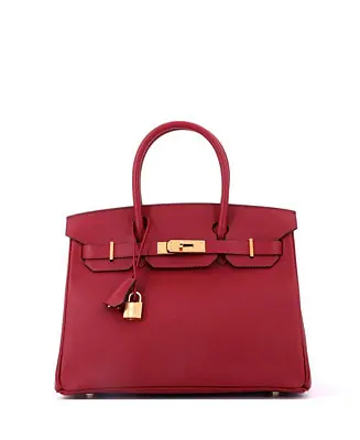 Special Discount Birkin 30 Handbag Red Epsom with Gold Hardware