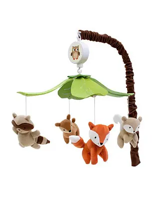 Final Sale Woodland Tales Multicolor Forest Animals Musical Baby Crib Mobile