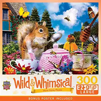 Direct From Factory MasterPieces Wild & Whimsical - More Honey Please 300 Piece EZ Grip Puzzle