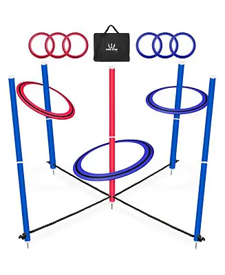 King Toss | Giant Ring Toss Game for Kids and Adults (4 x 4ft) | Weatherproof Giant Outdoor Games for Adults and Family Best Choice