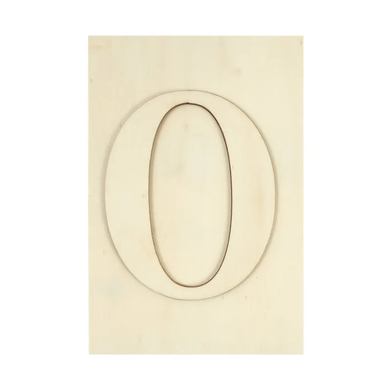 Must Have Wooden Letter O Plaque 10cm x 15cm