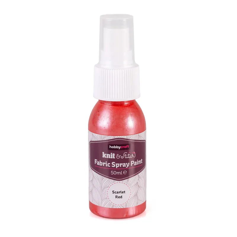 Scarlet Red Fabric Spray Paint 50ml Price Drop