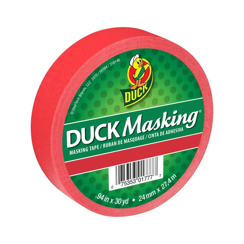 Holiday Sale Duck Tape Red Masking Tape 24mm x 27.4m