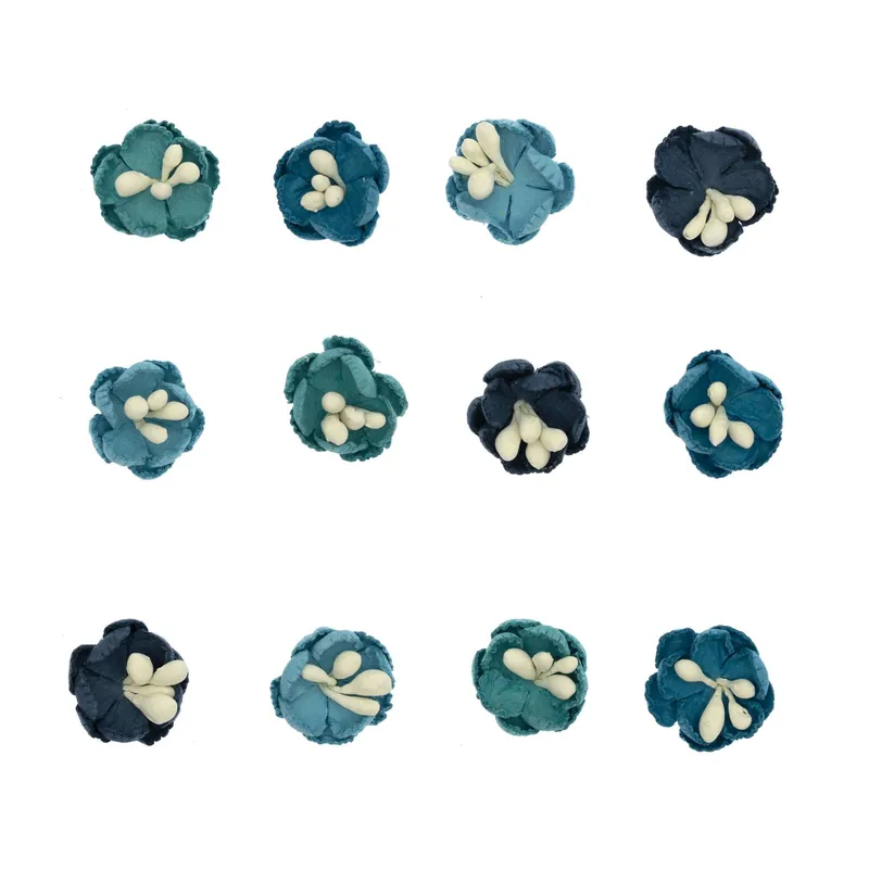 Handmade Blue Sky Odette Flowers 12 Pack Save Now