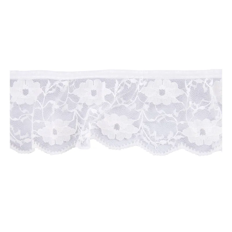 Cream 60mm Frilled Nylon Lace Trim by the Metre Instant Buy