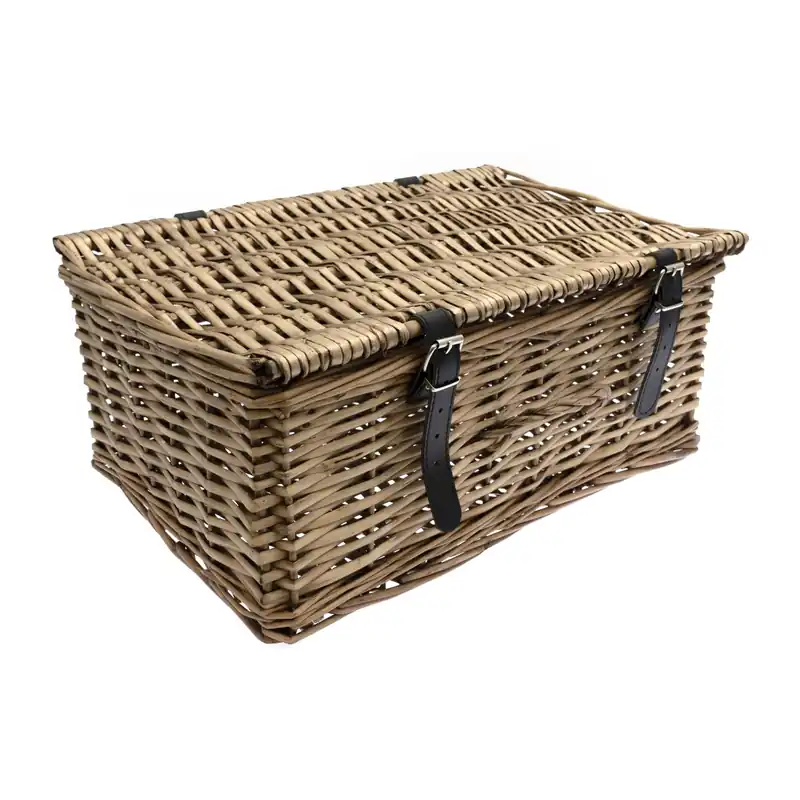 Certified Wicker Hamper Basket 42cm x 28cm x 18cm