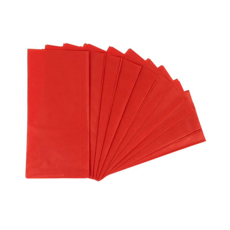Red Tissue Paper 65cm x 50cm 10 Pack Premium