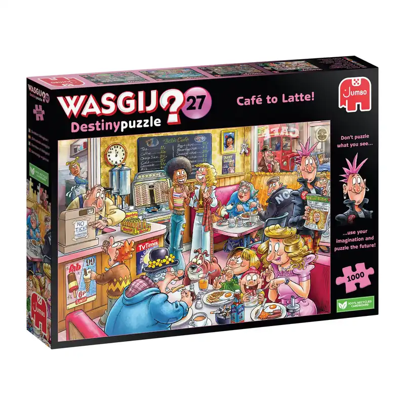 Wasgij Destiny 27 Café to Latte Jigsaw Puzzle 1000 Pieces Save Now